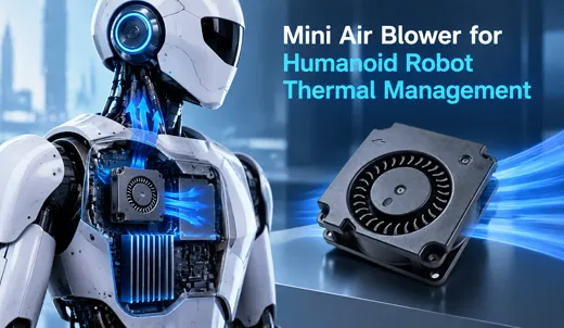 Mini Air Blower for Humanoid Robot Thermal Management